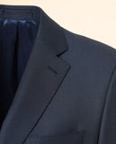 Traje Regular 100% Lana Ojo de Perdiz en Azul