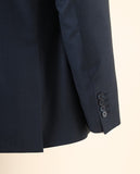 Traje Regular 100% Lana Ojo de Perdiz en Azul