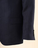 Casaco Sport 100% Linho em Azul Escuro