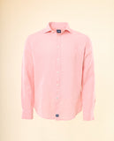 Camisa Casual 100% Linho em Salmão