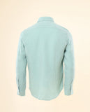Camisa Casual 100% Linho em Verde