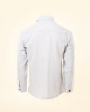 Camisa Casual em Cinzento Claro