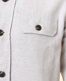 Camisa Casual em Cinzento Claro