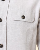 Camisa Casual em Cinzento Claro