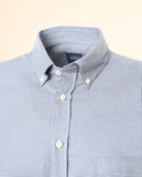Camisa Casual 100% Algodão em Azul Escuro