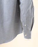 Camisa Casual 100% Algodão em Azul Escuro