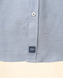 Camisa Casual 100% Algodão em Azul Escuro