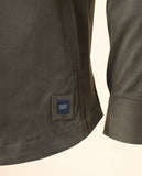 Camisa Casual em Verde Seco Escuro