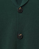 Casaco de Malha 100% Algodão em Verde Escuro