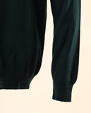 Camisola Gola Alta 100% Lã Merino em Verde Escuro