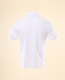 Polo Piquet Manga Curta 100% Algodão em Branco