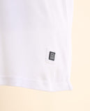 Polo Piquet Manga Curta 100% Algodão em Branco