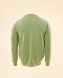 Camisola Decote em V 100% Algodão em Verde Claro