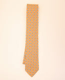 Gravata 100% Seda em Amarelo Escuro