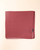 Lenço de Bolso 100% Seda em Encarnado