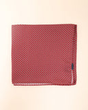 Lenço de Bolso 100% Seda em Encarnado