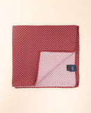 Lenço de Bolso 100% Seda em Encarnado