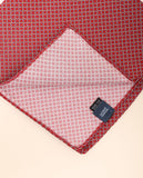 Lenço de Bolso 100% Seda em Encarnado