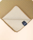 Lenço de Bolso 100% Seda em Amarelo Claro
