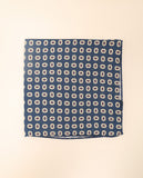 Lenço de Bolso 100% Seda em Azul