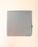 Lenço de Bolso 100% Seda em Azul Claro