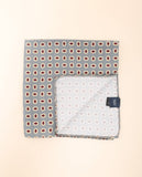 Lenço de Bolso 100% Seda em Azul Claro