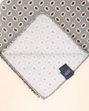 Lenço de Bolso 100% Seda em Azul Claro