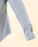 Camisa Casual 100% Algodão em Azul