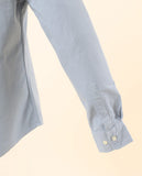 Camisa Casual 100% Algodão em Azul