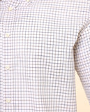 Camisa Casual 100% Algodão em Bege Claro