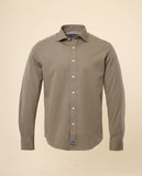 Camisa Casual 100% Algodão em Caqui