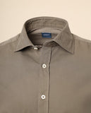 Camisa Casual 100% Algodão em Caqui