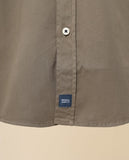 Camisa Casual 100% Algodão em Caqui