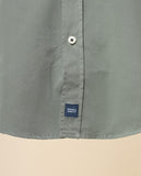 Camisa Casual 100% Algodão em Verde Seco