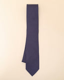 Gravata 100% Seda em Azul Escuro