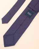 Gravata 100% Seda em Azul Escuro