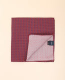 Lenço de Bolso 100% Seda em Encarnado