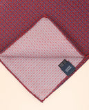Lenço de Bolso 100% Seda em Encarnado