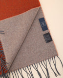 Cachecol 100% Lã Virgem em Cor de Laranja Claro