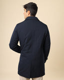 Blusão 100% Poliéster em Azul Escuro