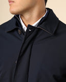 Blusão 100% Poliéster em Azul Escuro