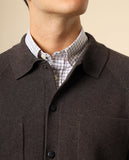 Casaco de Malha em Castanho