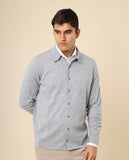 Casaco de Malha em Cinzento Claro