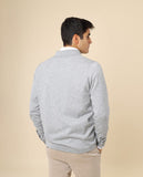 Casaco de Malha em Cinzento Claro