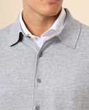 Casaco de Malha em Cinzento Claro