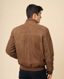 Blusão 100% Pele em Castanho