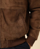 Blusão 100% Pele em Castanho