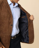 Blusão 100% Pele em Castanho