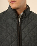 Chaqueta 100% Lana en Verde Oliva Oscuro