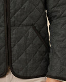 Chaqueta 100% Lana en Verde Oliva Oscuro